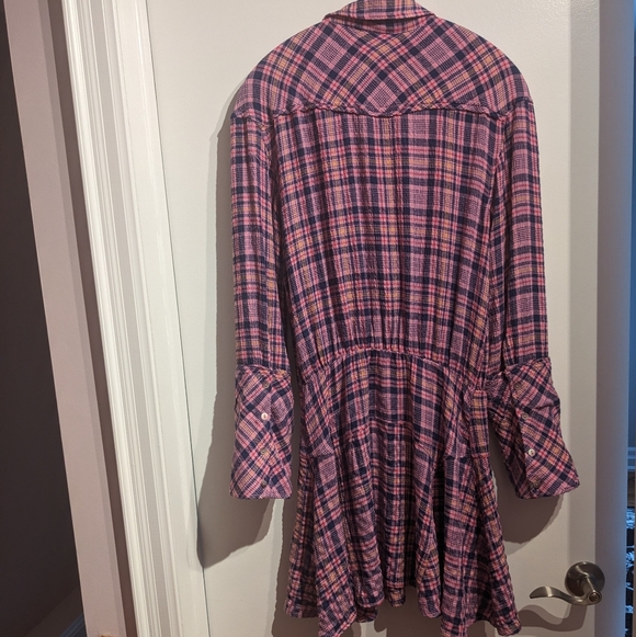 FREE PEOPLE Pink Milo Plaid Dress - Picture 4 of 12